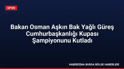 Gençlik ve Spor Bakanı Dr. Osman Aşkın Bak, İstanbul'da düzenlenen