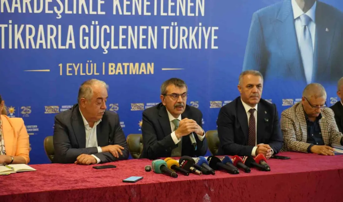 Milli Eğitim Bakanı Prof. Dr. Yusuf Tekin, Batman’da “terörsüz Türkiye”