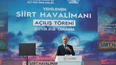 Ulaştırma ve Altyapı Bakanı Abdulkadir Uraloğlu, yenileme çalışmaları tamamlanan Siirt