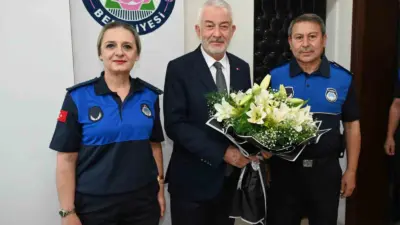 Zabıta Teşkilatının 200. kuruluş yıldönümü dolayısıyla Isparta Belediyesi Zabıta Müdürü