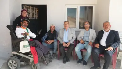 Darende Belediye Başkanı Alican Bozkurt, Atmalı Mahallesi’nde sanatsever Hasan Avcı’yı