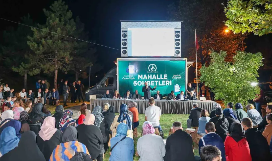 Düzce Belediye Başkanı Dr. Faruk Özlü, mahalle sohbetleri programına Yeşiltepe