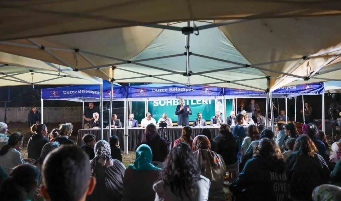 Düzce Belediye Başkanı Dr. Faruk Özlü Mahalle Sohbetleri kapsamında şehrin