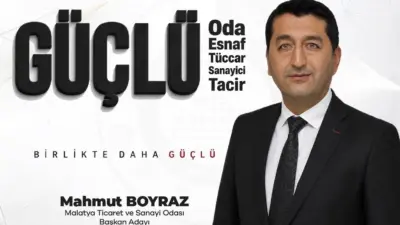 Malatya Ticaret ve Sanayi Odası (MTSO) Başkan Adayı Mahmut Boyraz,