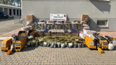 Bursa’da jandarma ekiplerinin kaçakçılıkla mücadele kapsamında düzenlediği operasyonda, piyasa değeri