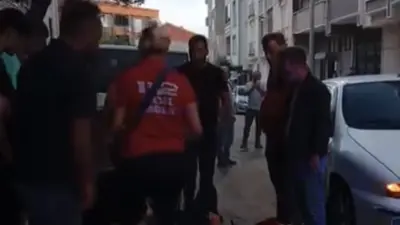 Bursa’nın Karacabey ilçesinde otomobil ile motosikletin çarpışması sonucu meydana gelen