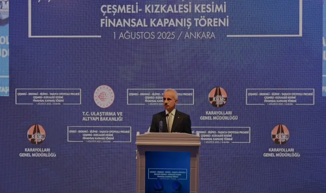 Çeşmeli-Kızkalesi Otoyolu'nda fiziki gerçekleşme yüzde 98'e ulaştı. 2,5 saatlik seyahat