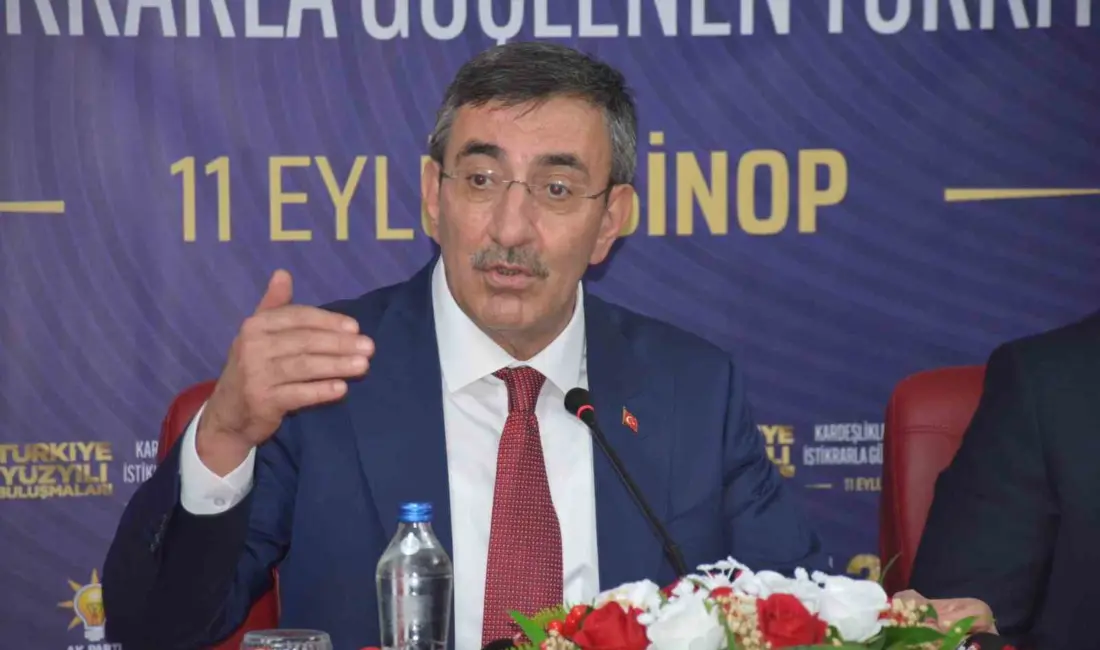 Cumhurbaşkanı Yardımcısı Cevdet Yılmaz, Sinop’ta katıldığı “Türkiye Yüzyılı Buluşmaları” programında