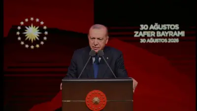 Cumhurbaşkanı Erdoğan, 30 Ağustos Zafer Bayramı programında konuştu. Girne'deki gemi