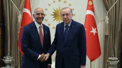 Cumhurbaşkanı Recep Tayyip Erdoğan, ABD’nin Ankara Büyükelçisi Tom Barrack’ı kabul