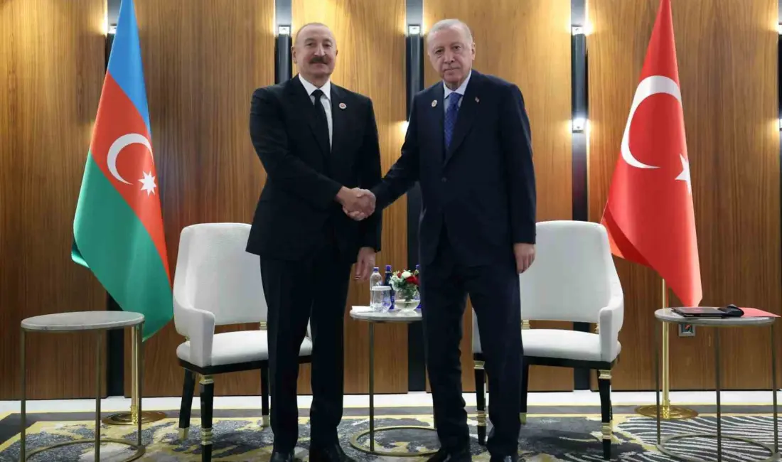 Cumhurbaşkanı Recep Tayyip Erdoğan, Bişkek’te Azerbaycanlı mevkidaşı İlham Aliyev ile