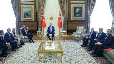 Cumhurbaşkanı Recep Tayyip Erdoğan, Almanya Kuzey Ren-Vestfalya Eyaleti Başbakanı Hendrik