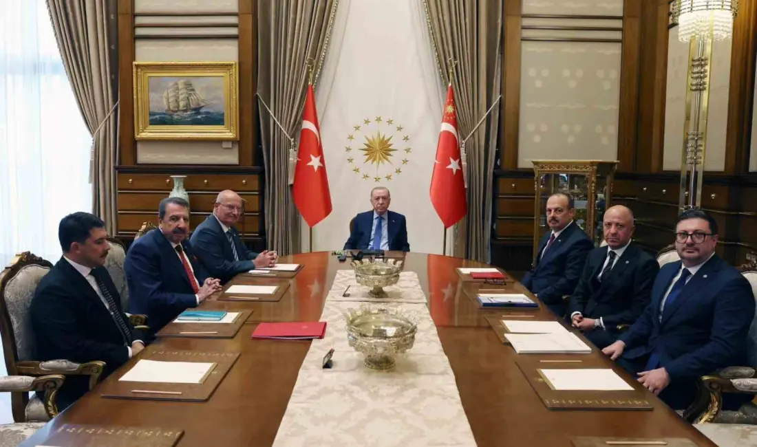 Cumhurbaşkanı Recep Tayyip Erdoğan, Ankara Valisi Yakup Canbolat ve beraberindeki