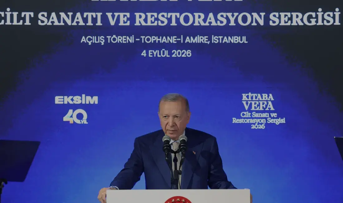 Cumhurbaşkanı Erdoğan, İstanbul'da düzenlenen Kitaba Vefa Sergisi'ne katılarak, kültürel mirasın
