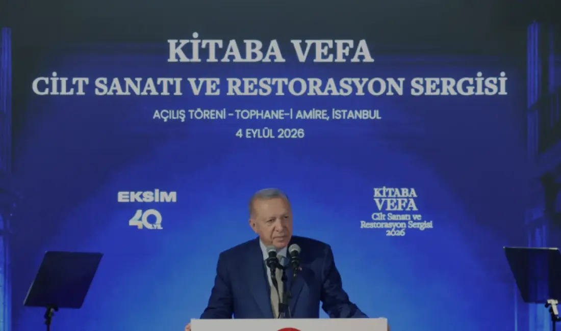 Cumhurbaşkanı Erdoğan, Tophane-i Amire'de düzenlenen Kitaba Vefa: Cilt Sanatı ve