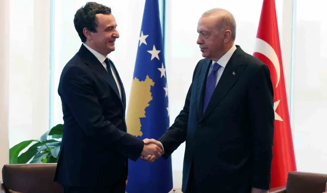 Cumhurbaşkanı Recep Tayyip Erdoğan, Kosova Başbakanı Albin Kurti’yi Türkevi’nde kabul