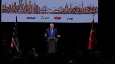 New York'ta Türk ve Müslüman toplum temsilcileriyle bir araya gelen