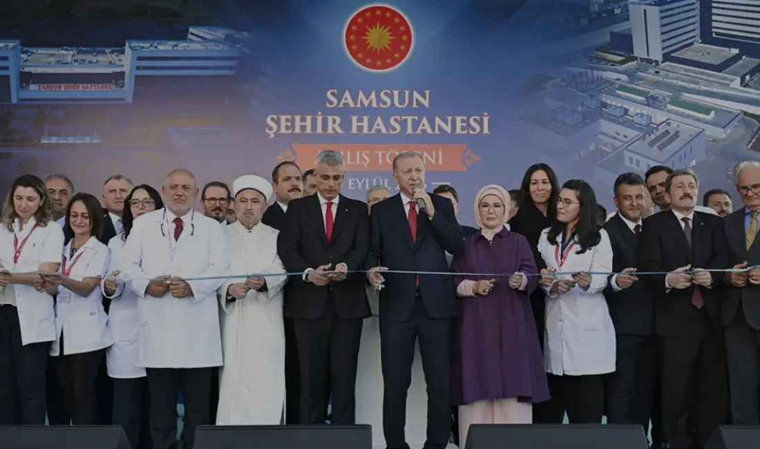 Cumhurbaşkanı Erdoğan, Samsun Şehir Hastanesi'nin açılışında Türkiye'nin sağlıkta ulaştığı noktayı