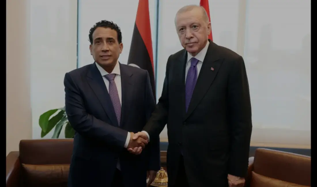 Cumhurbaşkanı Erdoğan, New York'ta Libya Başkanlık Konseyi Başkanı Menfi ile