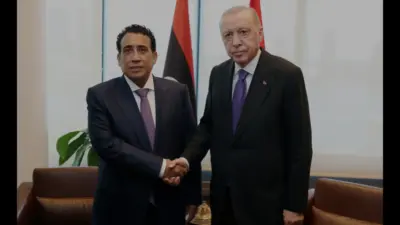 Cumhurbaşkanı Erdoğan, New York'ta Libya Başkanlık Konseyi Başkanı Menfi ile