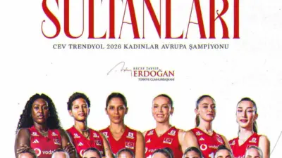 Cumhurbaşkanı Recep Tayyip Erdoğan, CEV Trendyol 2026 Avrupa Şampiyonu olan