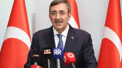 Cumhurbaşkanı Yardımcısı Cevdet Yılmaz, Kuzey Kıbrıs Türk Cumhuriyeti (KKTC) Başbakanı