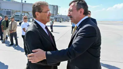 Cumhurbaşkanı Yardımcısı Cevdet Yılmaz, taziye ziyaretinde bulunmak üzere Kuzey Kıbrıs