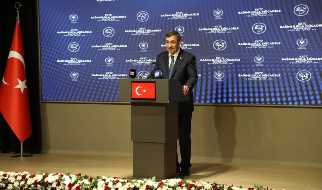 Cumhurbaşkanı Yardımcısı Cevdet Yılmaz, KKTC Cumhuriyet Meclisi’nde düzenlenen Bağımlılıkla Mücadele