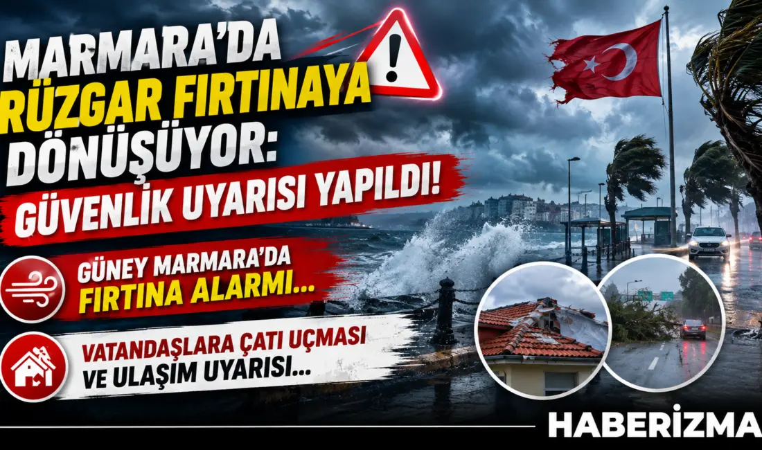 Meteoroloji Genel Müdürlüğü’nden alınan son verilere göre Marmara Bölgesi, kuzeyden