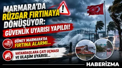 Meteoroloji Genel Müdürlüğü’nden alınan son verilere göre Marmara Bölgesi, kuzeyden
