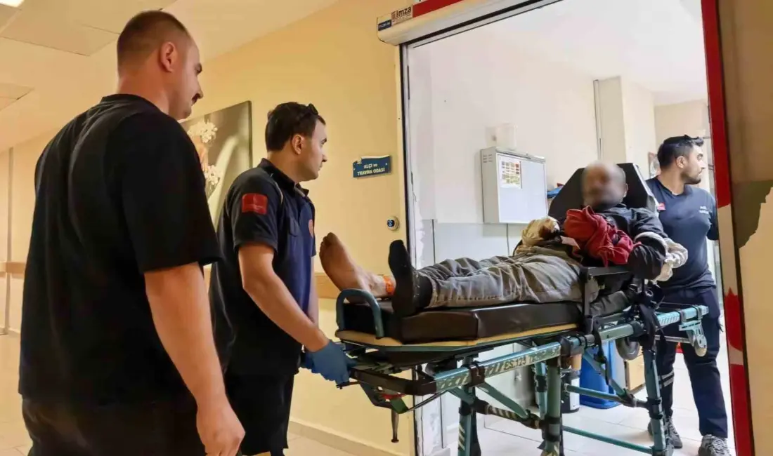 Bursa’nın İnegöl ilçesinde ormanlık alanda elleri zincire sıkışan orman işçisinin