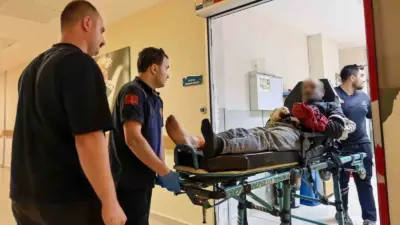 Bursa’nın İnegöl ilçesinde ormanlık alanda elleri zincire sıkışan orman işçisinin