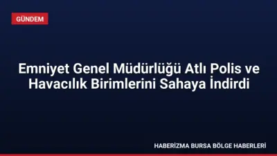 Emniyet Genel Müdürlüğü, Atlı Polis ve Havacılık birimlerinin ülke genelindeki