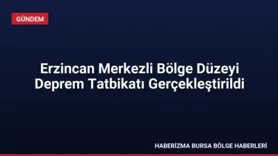 Erzincan Valisi Hamza Aydoğdu başkanlığında düzenlenen Bölge Düzeyi Deprem Tatbikatı,