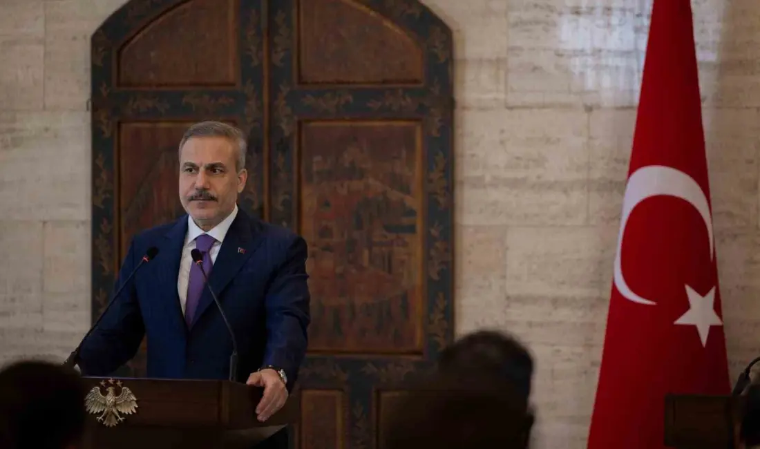 Dışişleri Bakanı Hakan Fidan, Suriye’de düzenlenen basın toplantısında, “İsrail maalesef