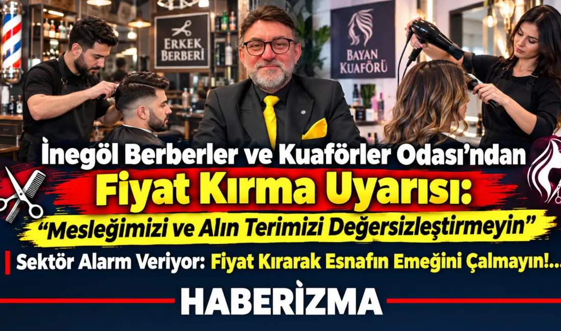 İnegöl Berberler ve Kuaförler Odası, ilçe genelindeki kuaför ve berberlerde