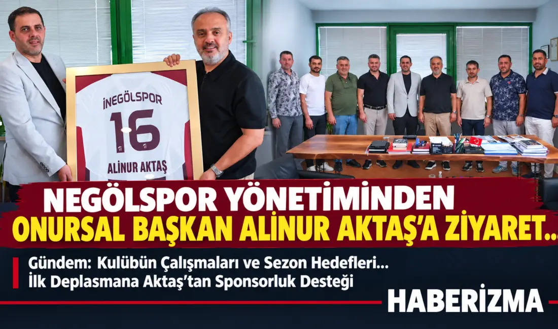 İnegölspor Başkanı Kani Ademoğlu ve yönetim kurulu üyeleri, kulübün Onursal