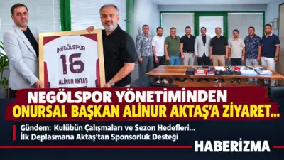 İnegölspor Başkanı Kani Ademoğlu ve yönetim kurulu üyeleri, kulübün Onursal