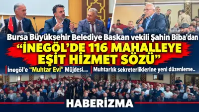 Bursa Büyükşehir Belediye Başkan Vekili Şahin Biba, İnegöl’de merkez ve