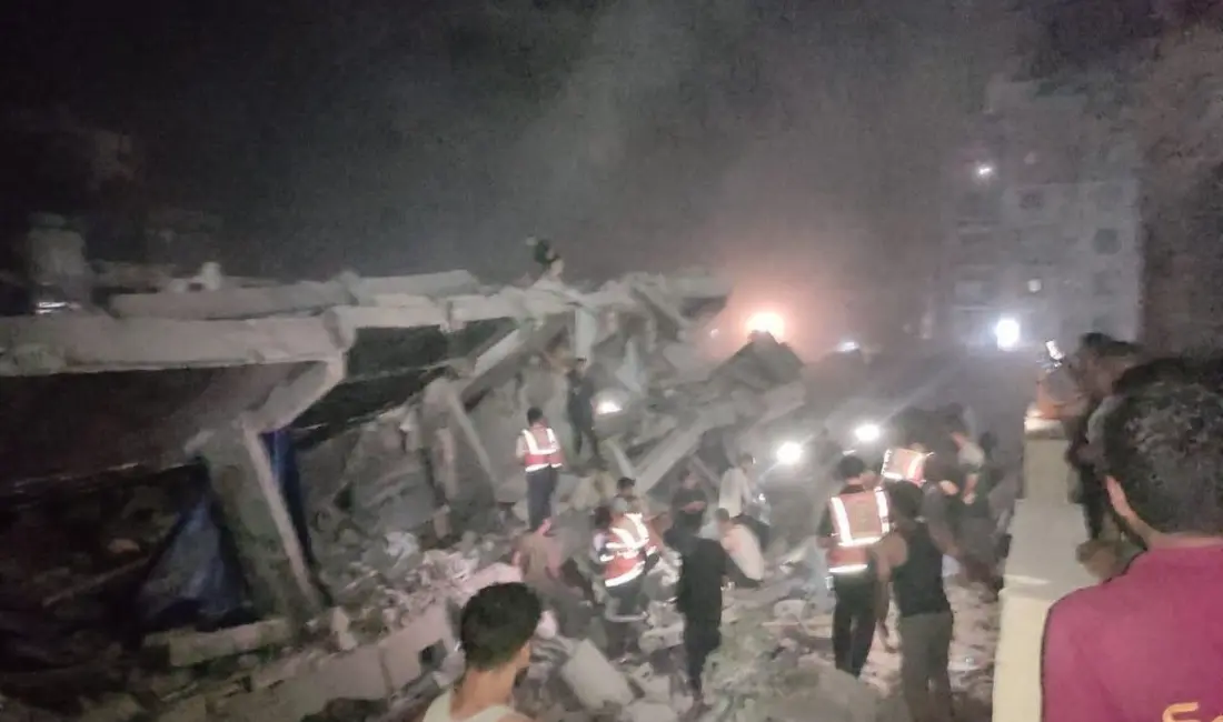 Gazze’de İsrail saldırılarında daha önce hasar gören ve yerinden edilmiş