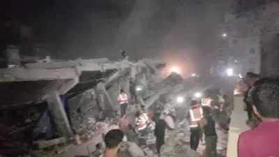 Gazze’de İsrail saldırılarında daha önce hasar gören ve yerinden edilmiş