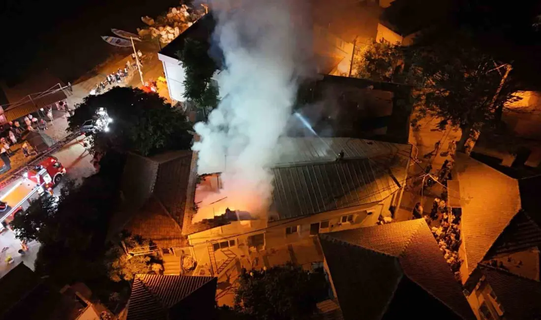 Bursa’nın Nilüfer ilçesinde bir evde çıkan yangın korku dolu anlara