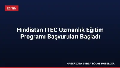 Hindistan ITEC uzmanlık eğitimleri için başvurular başladı. İyi derecede İngilizce