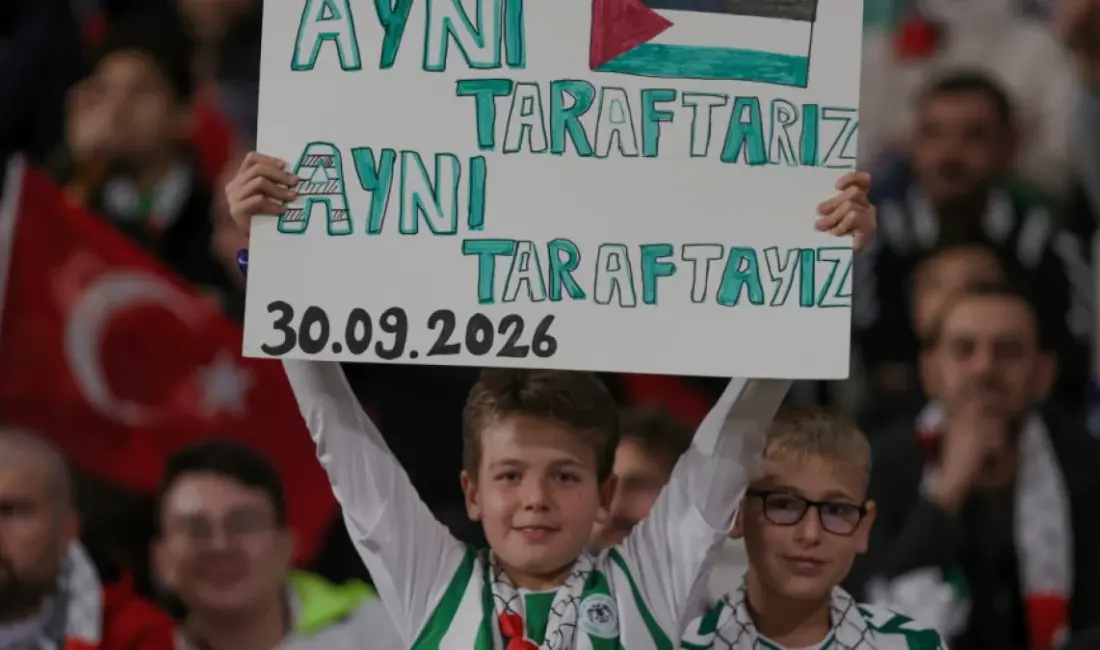 İletişim Başkanı Burhanettin Duran, Konyaspor ve Filistin Millî Takımı arasındaki