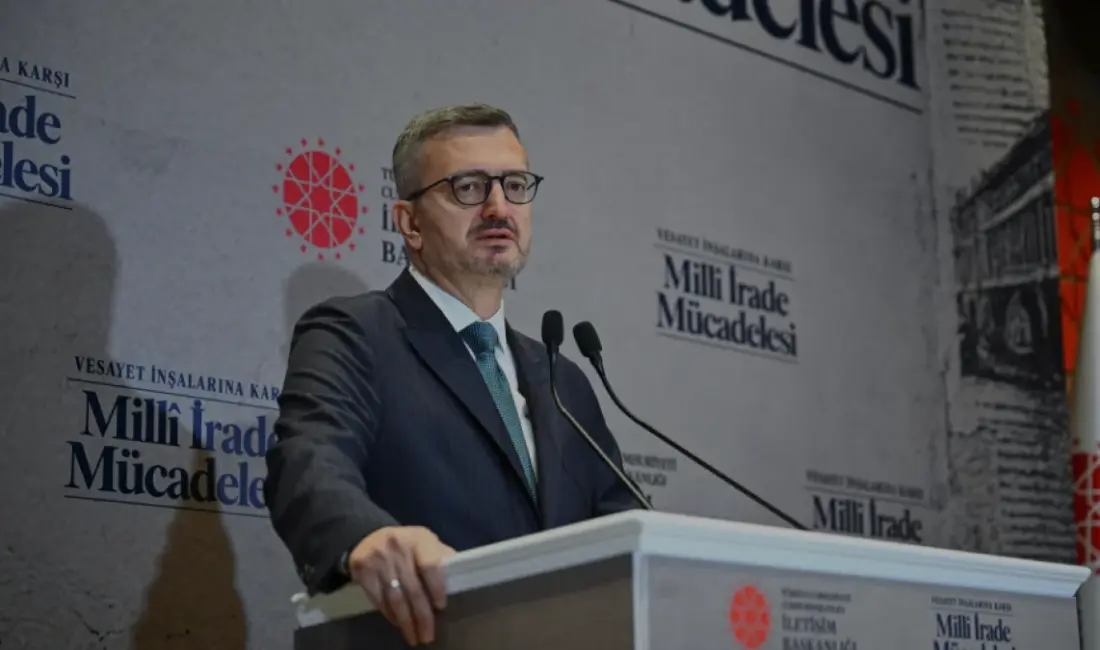 İletişim Başkanı Burhanettin Duran, İstanbul'da düzenlenen panelde Türkiye'nin vesayetle mücadelesini