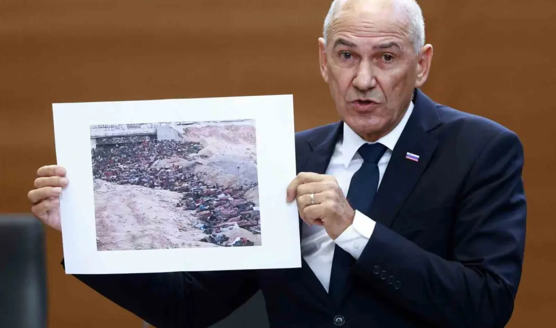 Slovenya’nın İsrail yanlısı Başbakanı Janez Jansa, parlamentoda Gazze’de soykırım olmadığını