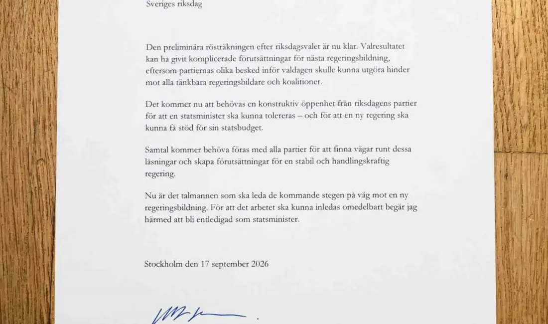 İsveç Başbakanı Ulf Kristersson, parlamento seçiminde merkez sol muhalefetin 176