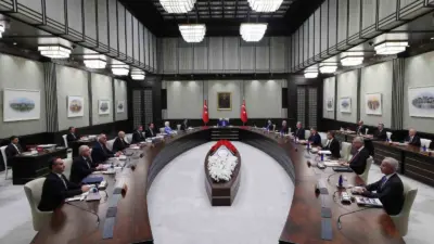 Kabine Toplantısı, Cumhurbaşkanı Recep Tayyip Erdoğan’ın başkanlığında Beştepe’de başladı.