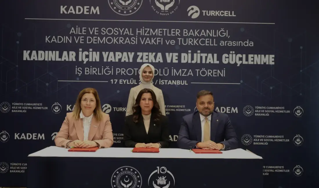 Aile ve Sosyal Hizmetler Bakanlığı, KADEM ve Turkcell, kadınların yapay