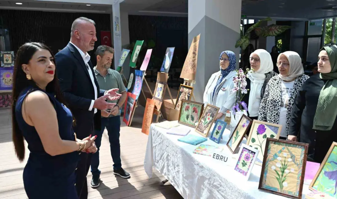 Karacabey Belediyesi, vatandaşları ebru, punch, ahşap boyama ve ahşap yakma